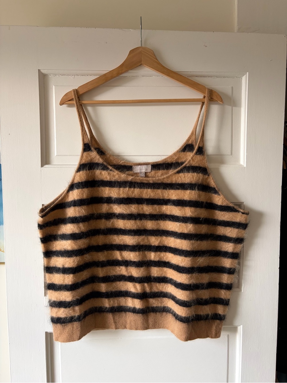 J. Crew Brushed Cashmere Striped Cami